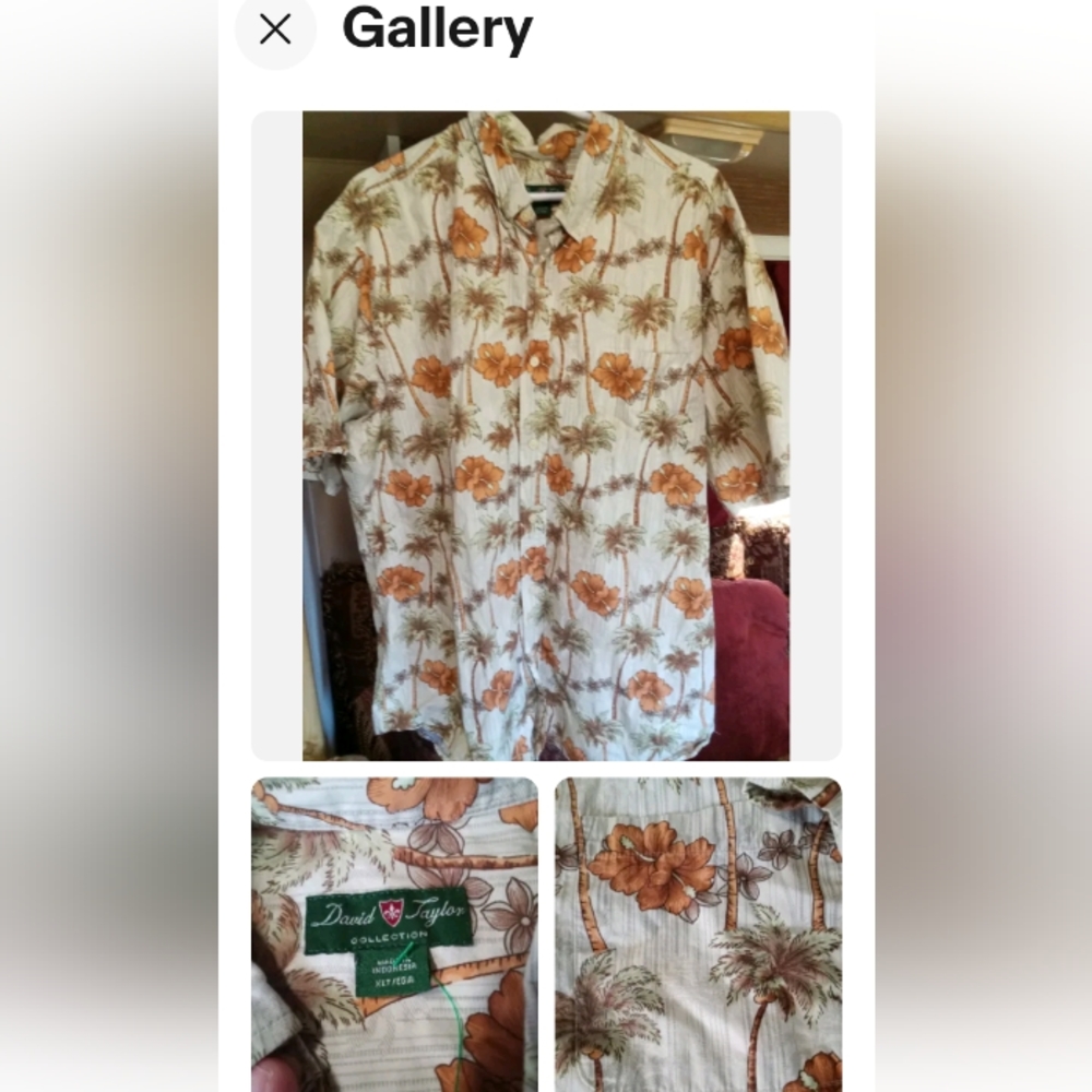 David Taylor men's button up shirt